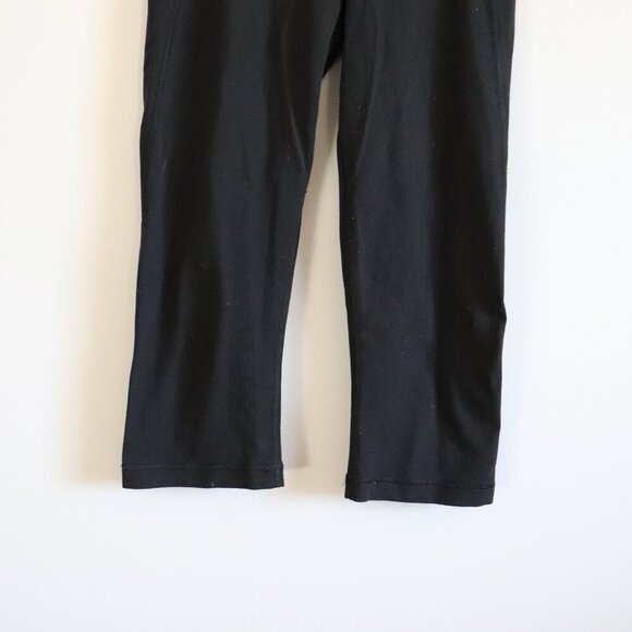 Lululemon Women's Black 8 Maternity Stretch Athleisure Cropped Leggings - Picture 7 of 9
